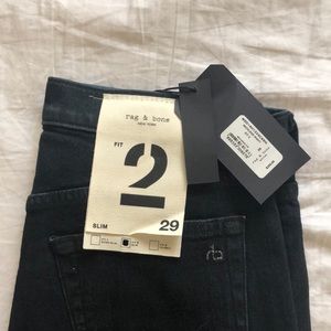 NWT Rag & Bone Fit 2 Jeans, Reckless Night, 29